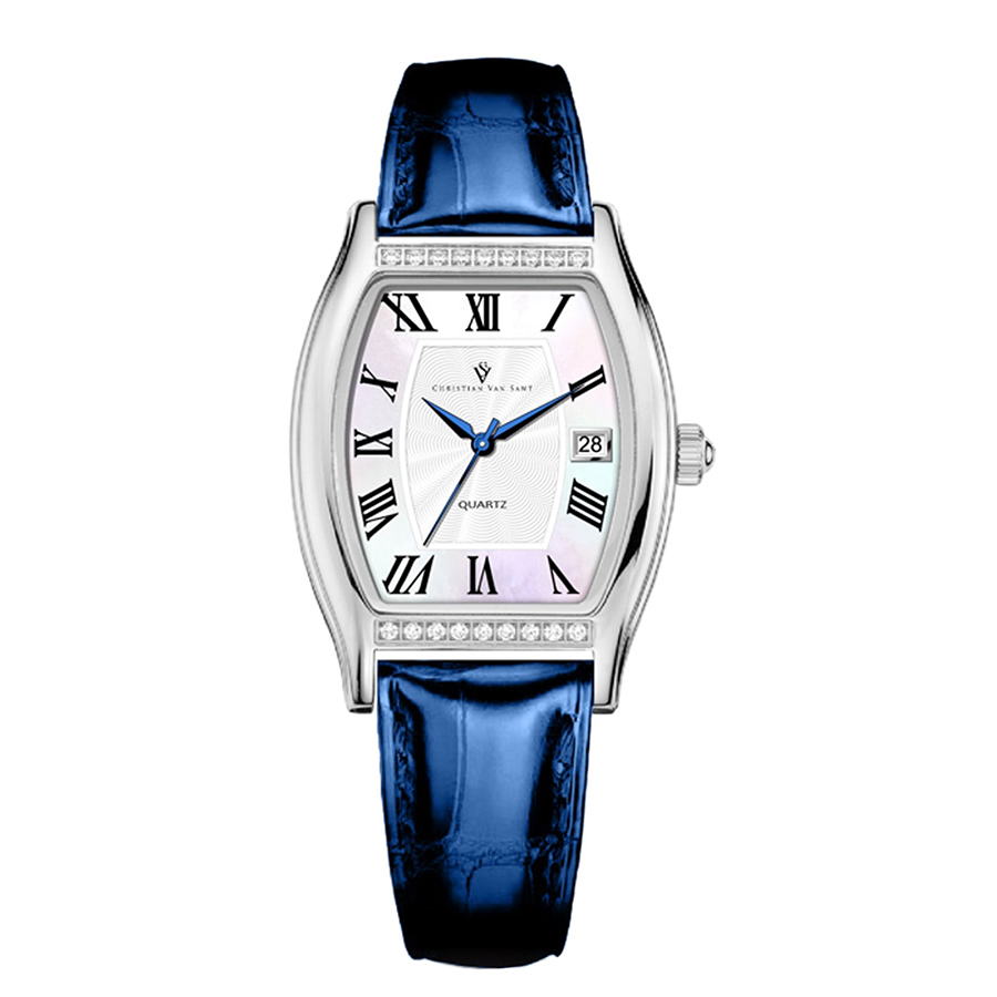 Đồng Hồ Nữ Christian Van Sant Women's Gemma White Dial Watch CV2442 Màu Xanh Lam - Duy Hoang