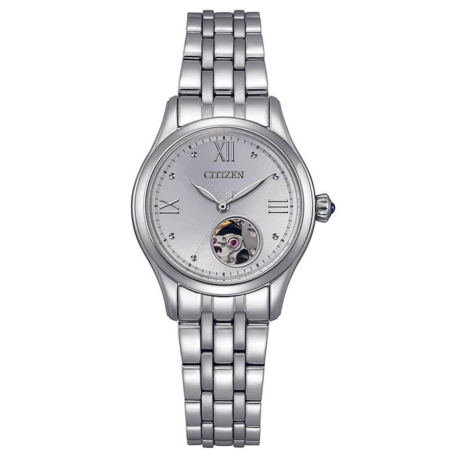 Đồng Hồ Nữ Citizen Automatic PR1040-88A Màu Bạc - Duy Hoang