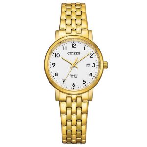 Đồng Hồ Nữ Citizen Classic Gold Tone Quartz EU6093 56A Vàng - Duy Hoang
