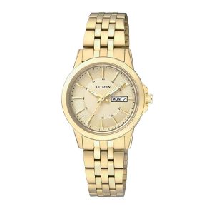 Đồng Hồ Nữ Citizen Quartz Gold Dial Women Watch EQ0603-59P Màu Vàng - Duy Hoang