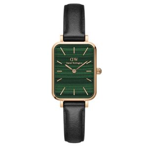 Đồng Hồ Nữ Daniel Wellington DW00100439 20x26mm Quadro Pressed Sheffield Màu Đen Xanh - Duy Hoang