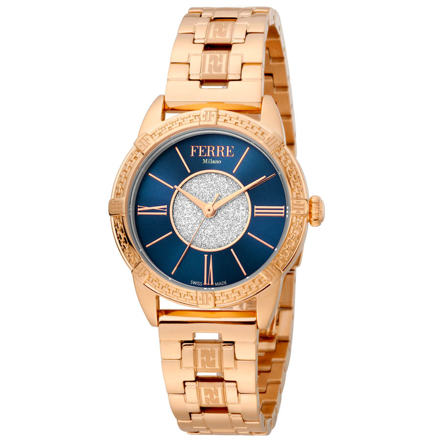 Đồng Hồ Nữ Ferre Milano FM1L170M0071 Gold Rose Stainless Steel Ladies Watch Màu Vàng Hồng - Duy Hoang