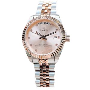 Đồng Hồ Nữ FL Franklin Watch FL5088 Màu Bạc/Vàng Hồng - Duy Hoang
