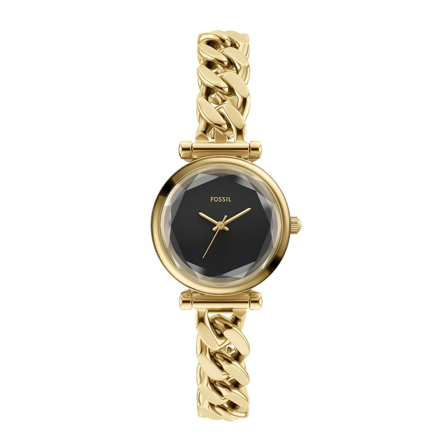 Đồng Hồ Nữ Fossil Carlie Stainless Steel Watch ES5440 Màu Vàng/Đen - Duy Hoang