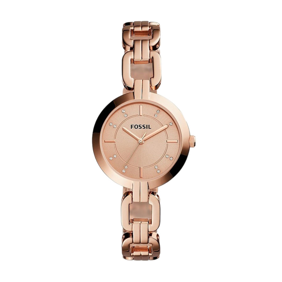 Đồng Hồ Nữ Fossil Fossil Quartz BQ3206 Kerrigan Three-Hand Rose Gold Màu Vàng Hồng - Duy Hoang