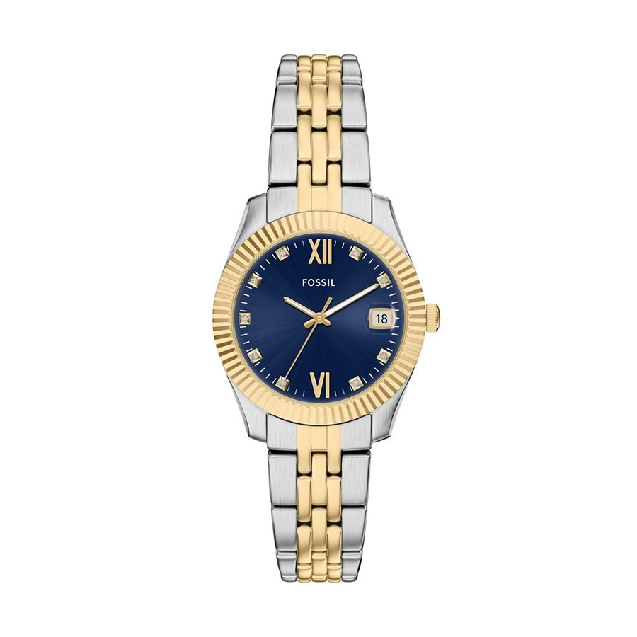Đồng Hồ Nữ Fossil Scarlette ES5443 Màu Xanh Vàng - Duy Hoang