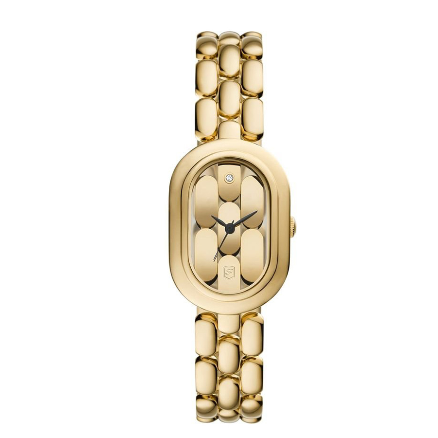 Đồng Hồ Nữ Fossil Sloan Three-Hand Gold-Tone Stainless Steel Watch ES5380 Màu Vàng Gold - Duy Hoang