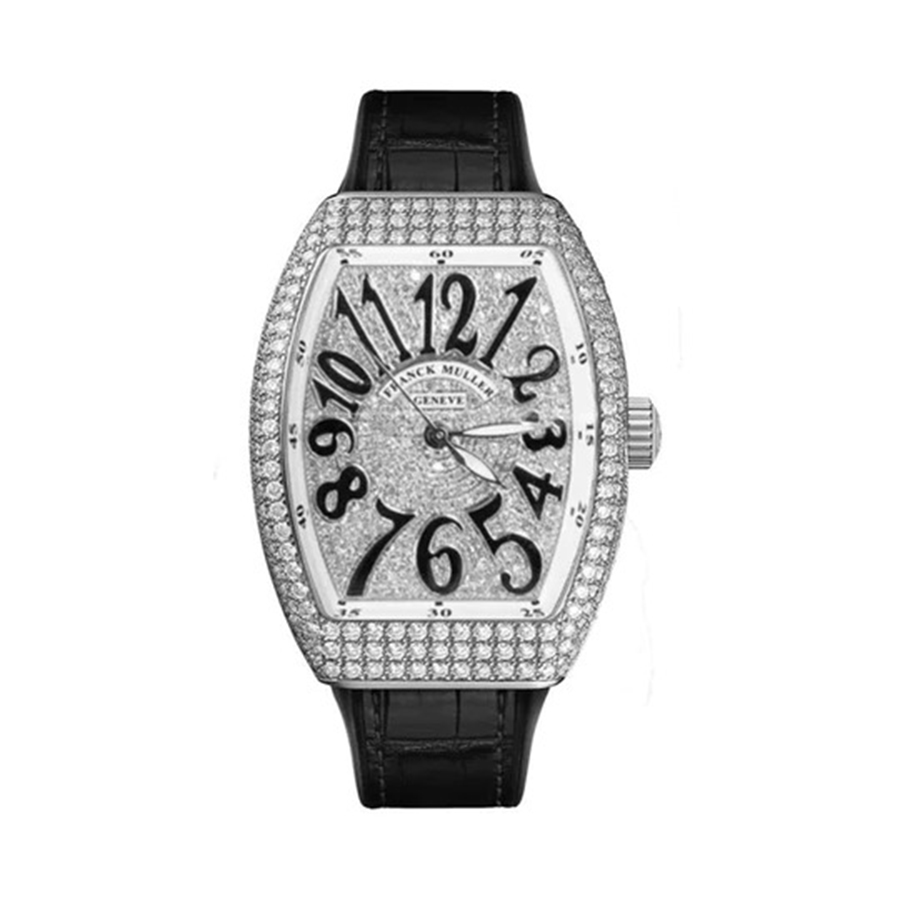 Đồng Hồ Nữ Franck Muller V32 Black Custom Diamond Màu Đen - Duy Hoang
