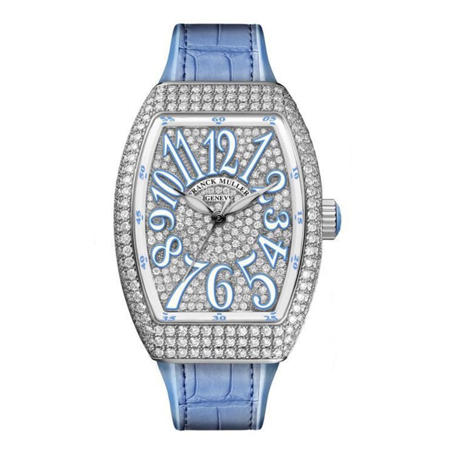Đồng Hồ Nữ Franck Muller Vanguard V 32 SC AT FO D CD (BL) Màu Xanh Nhạt - Duy Hoang
