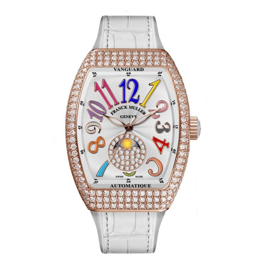 Đồng Hồ Nữ Franck Muller Vanguard V 32 SC FO L D CD 1P Gold Màu Trắng - Duy Hoang