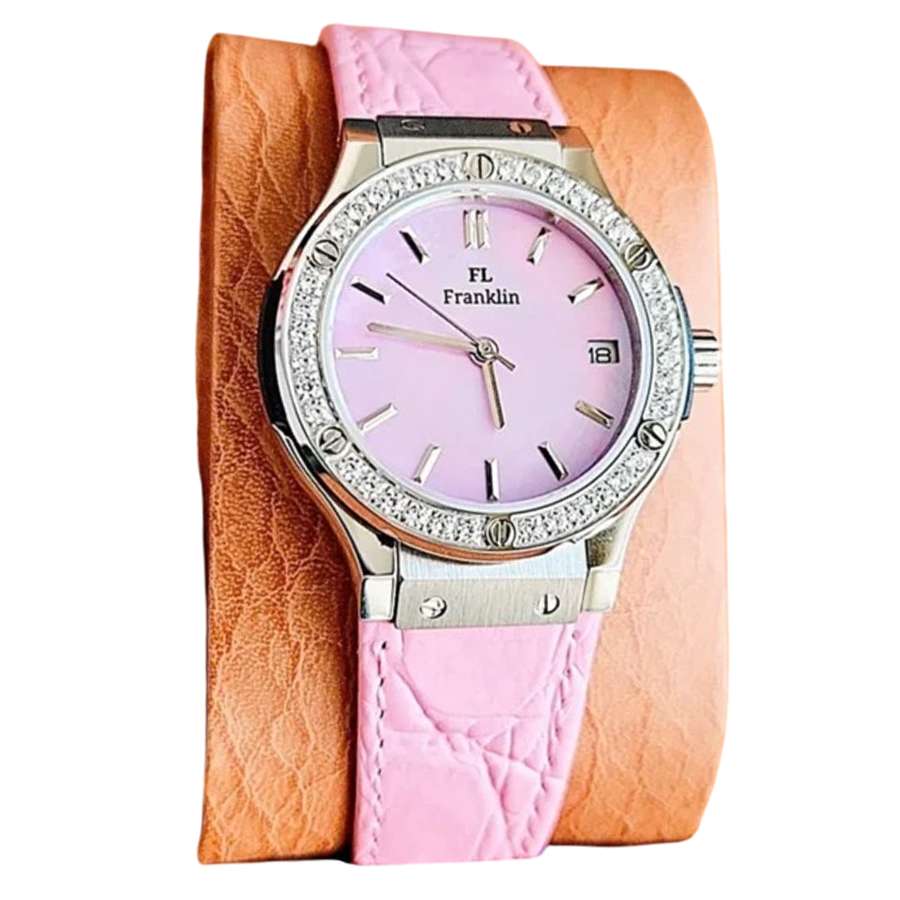 Đồng Hồ Nữ FL Franklin Silver Hublot 35mm Pink Màu Hồng - Duy Hoang