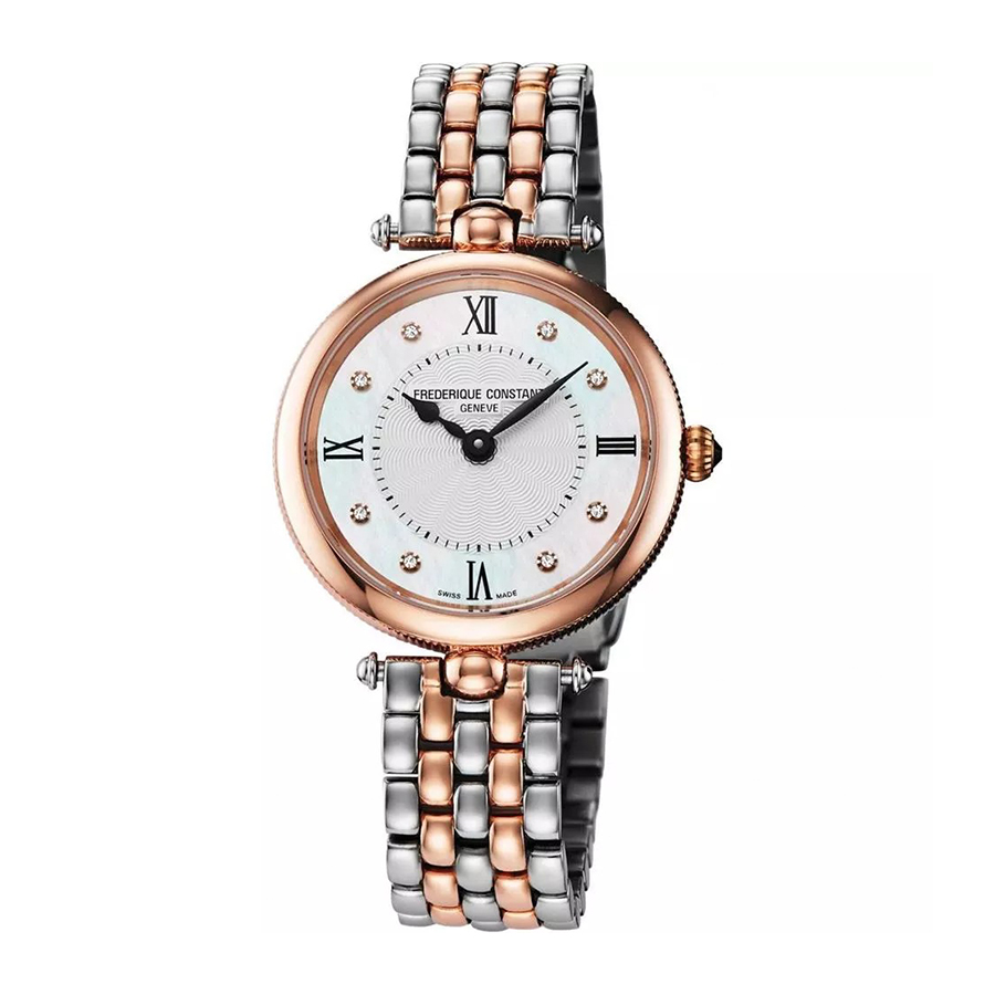 Đồng Hồ Nữ Frederique Constant Art Deco Diamond FC-200MPWD2AR2B Màu Bạc Vàng Hồng - Duy Hoang
