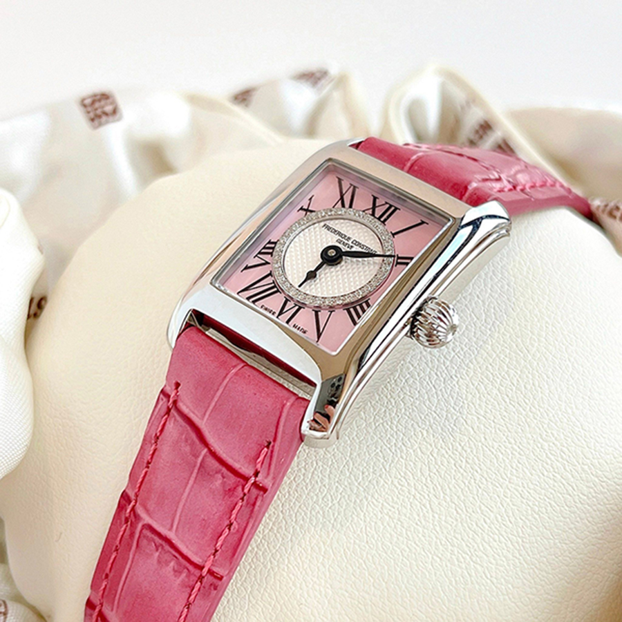 Đồng Hồ Nữ Frederique Constant Quartz FC-200MPWCD16-PR Carrée Pink Ribbon Special Màu Hồng - Duy Hoang