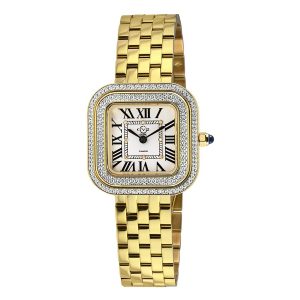 Đồng Hồ Nữ Gevril Bellagio Quartz Gold-Tone Diamond Women's Watch 12132B Màu Vàng Gold - Duy Hoang