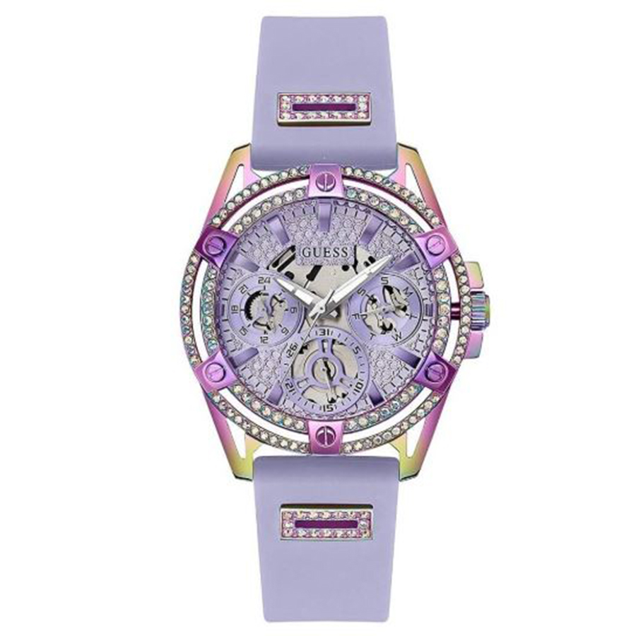 Đồng Hồ Nữ Guess GW0536L4 Dây Silicone 39mm Màu Tím - Duy Hoang