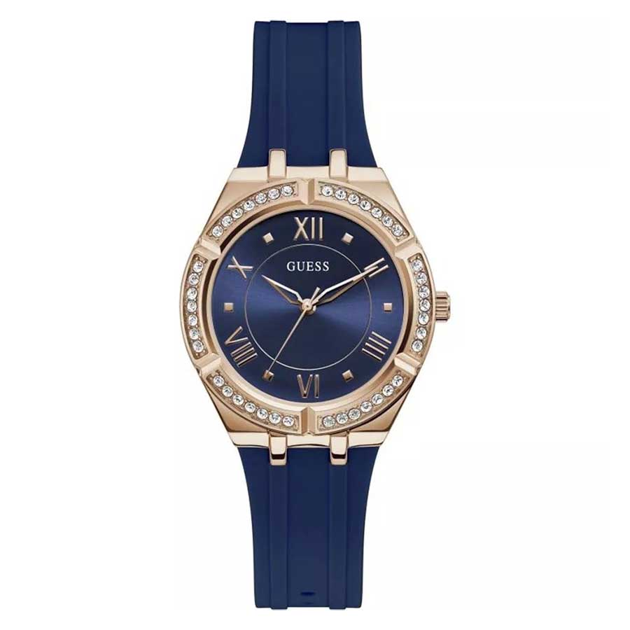 Đồng Hồ Nữ Guess Quartz Gold Tone GW0034L4 Màu Vàng - Xanh - Duy Hoang