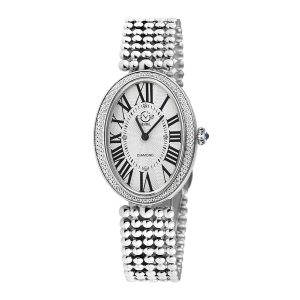 Đồng Hồ Nữ GV2 By Gevril Piazza Navona Swiss Quartz Diamond Watch 14800B Màu Bạc - Duy Hoang