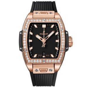 Đồng Hồ Nữ Hublot Spirit Of Big Bang 18ct Kind Gold Diamond 682.OX.1180.RX.1204 Màu Đen/ Vàng Hồng - Duy Hoang