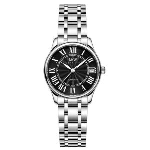 Đồng Hồ Nữ I&W Carnival IW665L-DT (IW665L2) Automatic Màu Bạc Đen - Duy Hoang