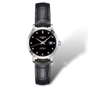 Đồng Hồ Nữ Longines Automatic Chronometer Record Collection Diamond L2.321.4.57.2 Màu Đen - Duy Hoang