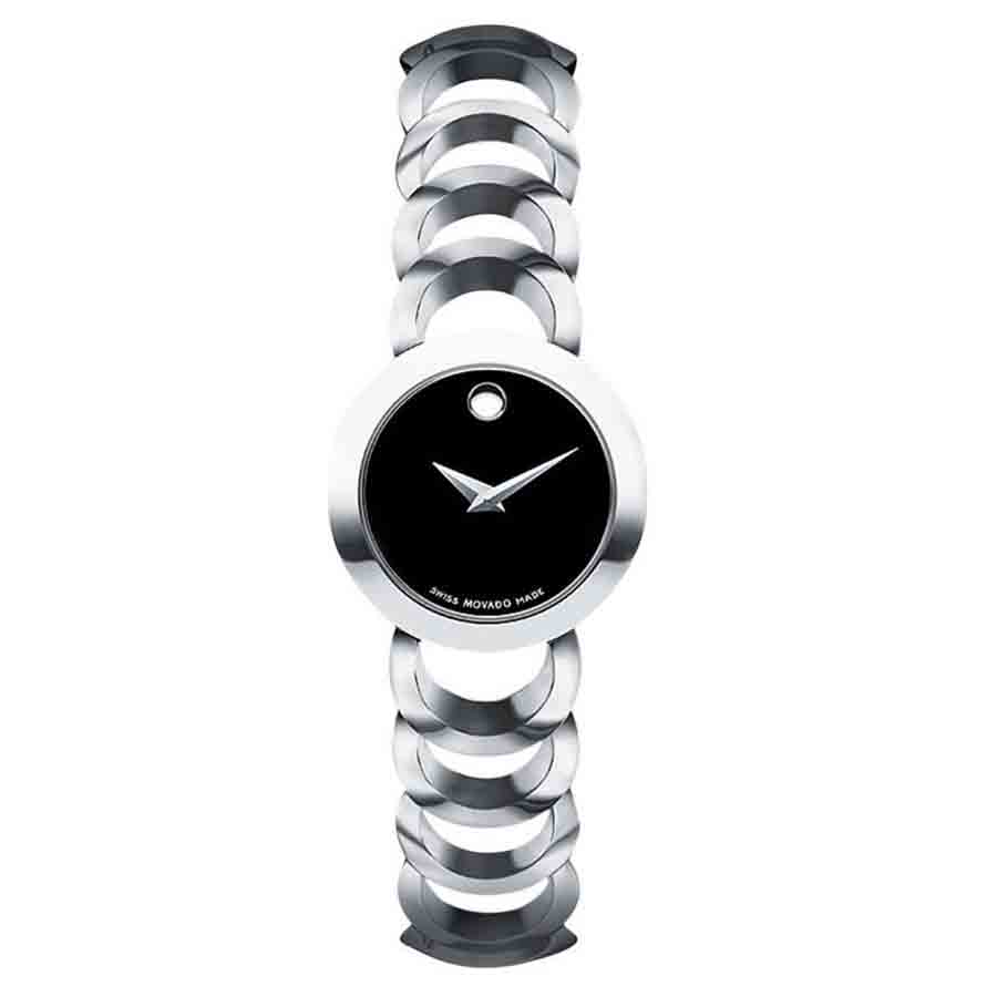 Đồng Hồ Nữ Movado 0606248 Màu Đen Bạc - Duy Hoang