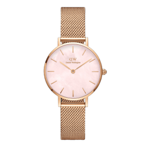 Đồng Hồ Unisex Daniel Wellington Petite Melrose Pearl DW00100513 Màu Vàng Hồng - Duy Hoang