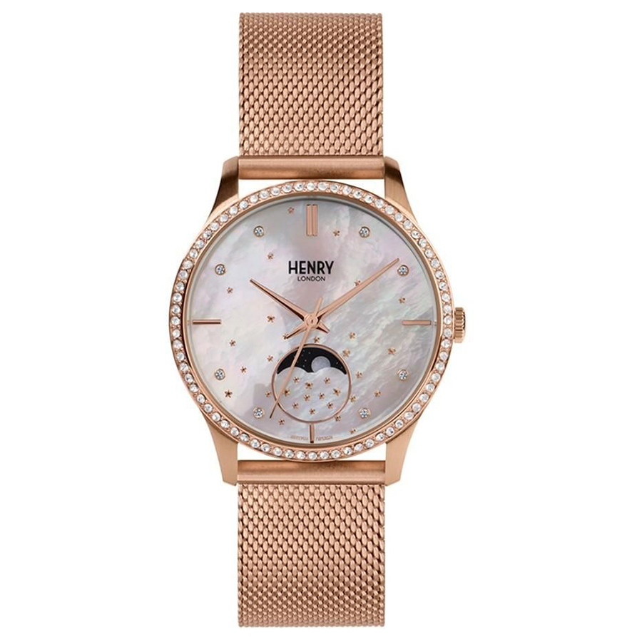 Đồng Hồ Unisex Henry London HL35-LM-0322 Màu Vàng Hồng - Duy Hoang