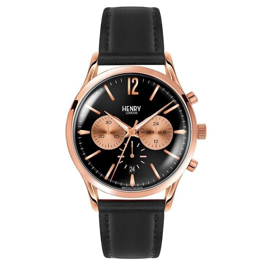 Đồng Hồ Unisex Henry London HL41-CS-0042 Màu Đen Vàng - Duy Hoang