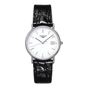 Đồng Hồ Unisex Longines Presence L4.720.4.12.2 Watch 34mm Màu Đen Bạc - Duy Hoang