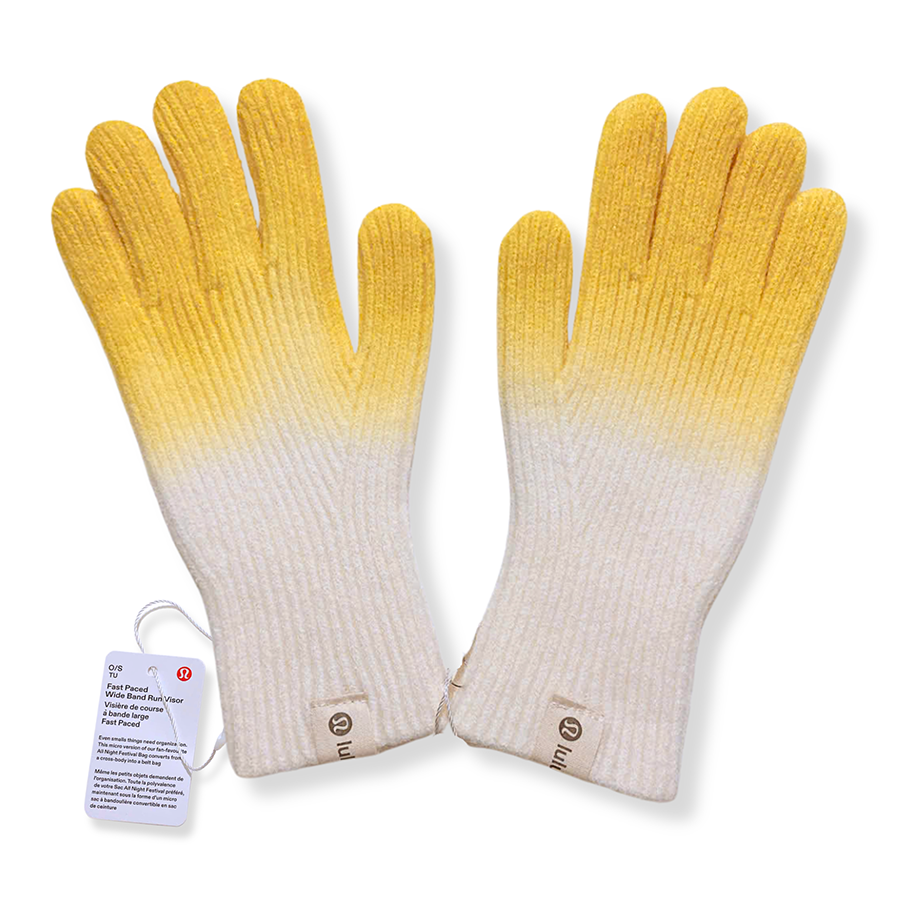 Găng Tay Unisex Lululemon Sunshine Yellow Gradient Màu Trắng Vàng - Duy Hoang