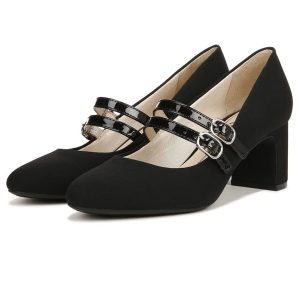 Giày Cao Gót Nữ LifeStride Women's True Block Heel Mary Jane Màu Đen Size 38 - Duy Hoang