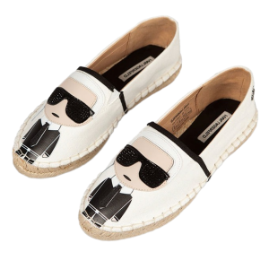 Giày Cói Slip On Nữ Karl Lagerfeld Kamini Karl Ikonic Màu Trắng Size 36 - Duy Hoang