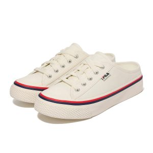 Giày Fila Unisex Scanline Mule Màu Trắng Kem - Duy Hoang