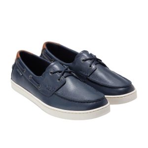 Giày Lười Nam Cole Haan Nantucket Boat Màu Xanh Navy Size 43 - Duy Hoang