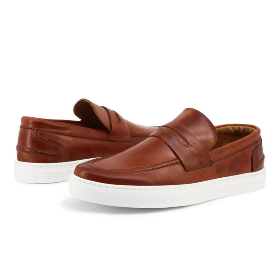 Giày Lười Nam Duca Di Morrone ENEA-PELLE_MARRONE Màu Nâu Size 42 - Duy Hoang