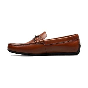 Giày Lười Nam Florsheim Men's Motor Cognac Moc Toe Bit Driver Loafers- 13410 Màu Nâu Size 43 - Duy Hoang