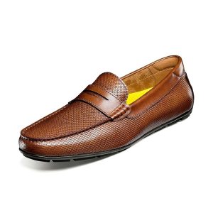 Giày Lười Nam Florsheim Motor Moc Toe Penny Driver 13411 Cognac Màu Nâu Size 42.5 - Duy Hoang
