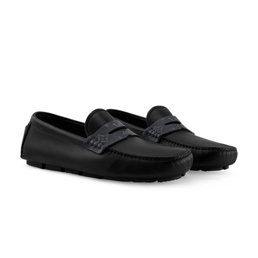 Giày Lười Nam Louis Vuitton LV Monza Moccasin 1AIYL0 Màu Đen Size 40 - Duy Hoang