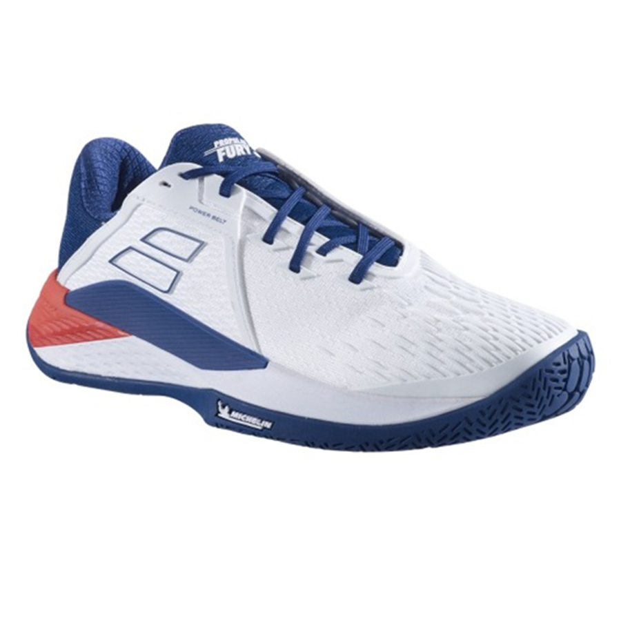 Giày Pickleball Nam Babolat Propulse Tennis Fury 3 All Court Men 30S24208-1005 Màu Trắng Xanh Size 40 - Duy Hoang
