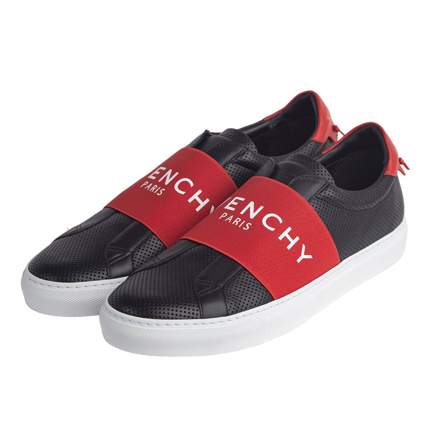 Giày Slip On Nam Givenchy Urban Street Elastic BH002 PH0QD-009 Màu Đen Phối Đỏ Size 40 - Duy Hoang