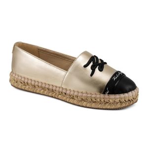 Giày Slip-On Nữ Karl Lagerfeld Paris Script Millicent Gold Màu Vàng Size 36.5 - Duy Hoang