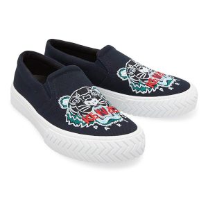 Giày Sneaker Nam Kenzo K-Skate Tiger Slip On Màu Xanh Đen Size 41 - Duy Hoang