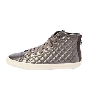Giày Sneakers Geox CD NEW CLUB A METAL.SYNT.PAT New Club A Xám Nhũ Size 39 - Duy Hoang