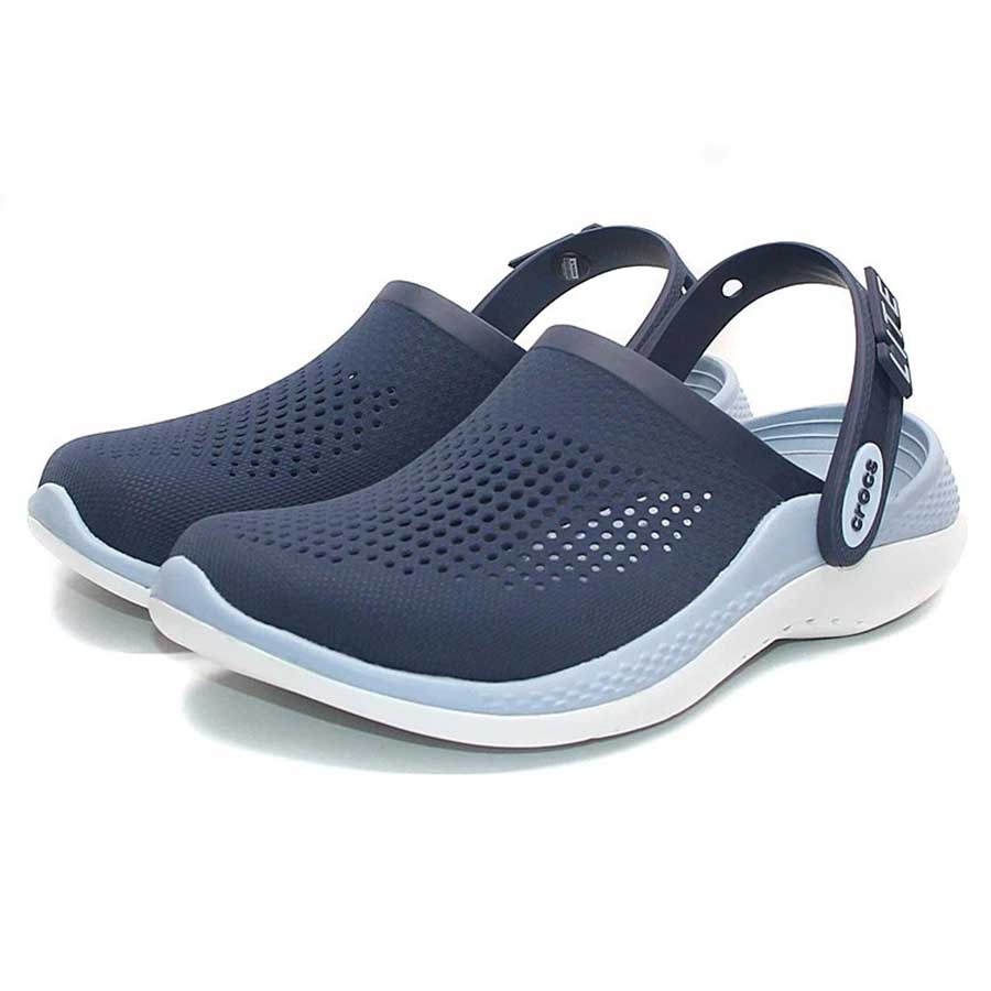 Giày Sục Nam Crocs LiteRide 360 Summer Clog - Beach Sandals Màu Xanh Navy Size 41 - Duy Hoang