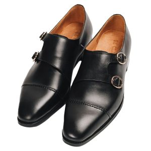 Giày Tây Be Classy Classic Double Stitches Monkstrap - MS07 Màu Đen - Duy Hoang