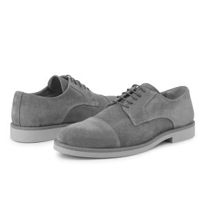 Giày Tây Nam Duca Di Morrone Da Lộn Màu Xám Size 40 - Duy Hoang