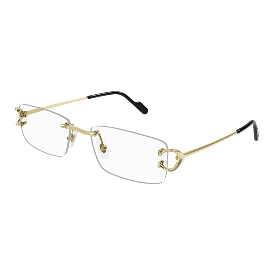 Gọng Kính Nam Cartier CT0344O 001 Màu Vàng Đen - Duy Hoang