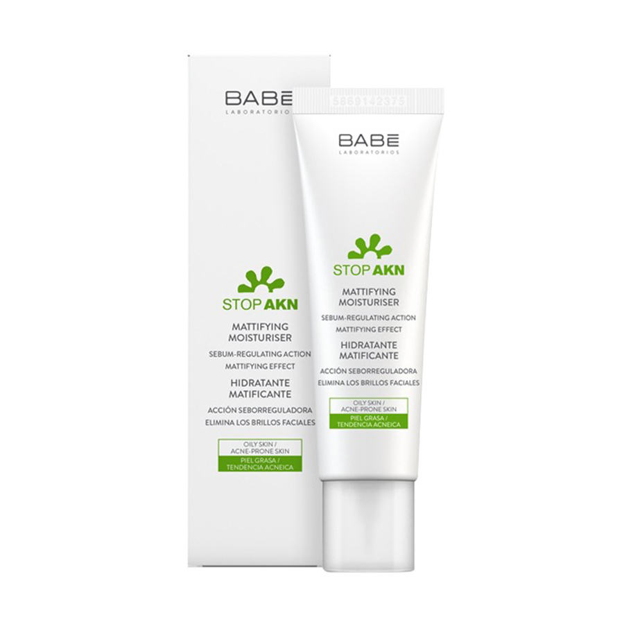 Kem Dưỡng Dành Cho Da Dầu Babe Laboratorios Stop Akn Mattifying Moisturiser 50ml - Duy Hoang