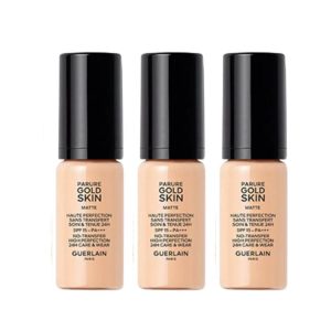 Combo 3 Lọ Mini Kem Nền Guerlain Parure Gold Skin Matte Fond De Teint Foundation SPF 15 PA+++ Tone 0N Neutral (3x5ml) - Duy Hoang
