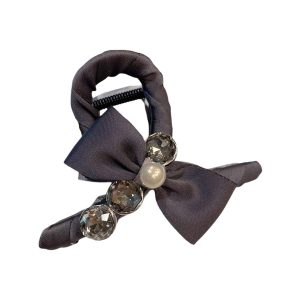 Kẹp Tóc Meri Lady Fabric Bow HC220-Đ Màu Đen - Duy Hoang